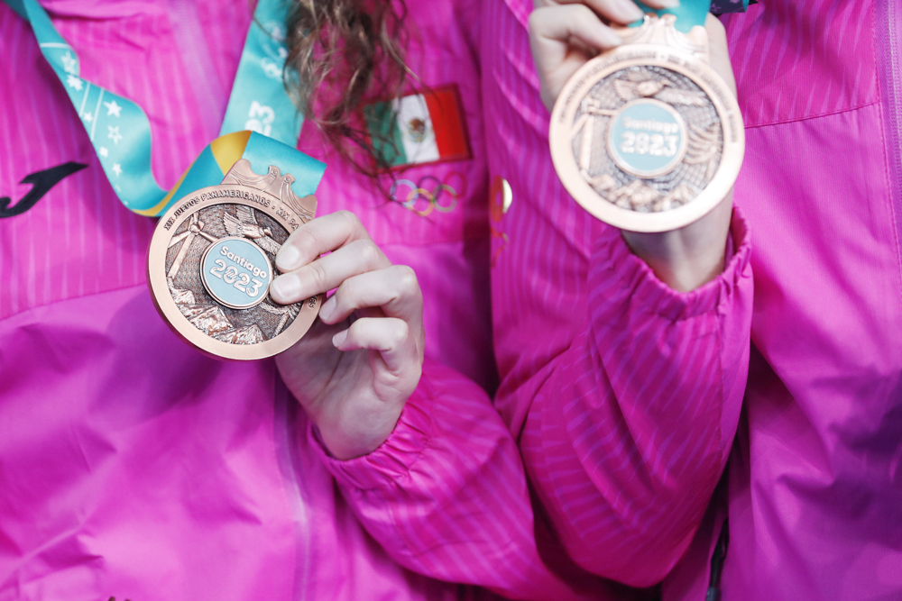 México, el dúo mejor puntuado en la rutina técnica de la natación artística