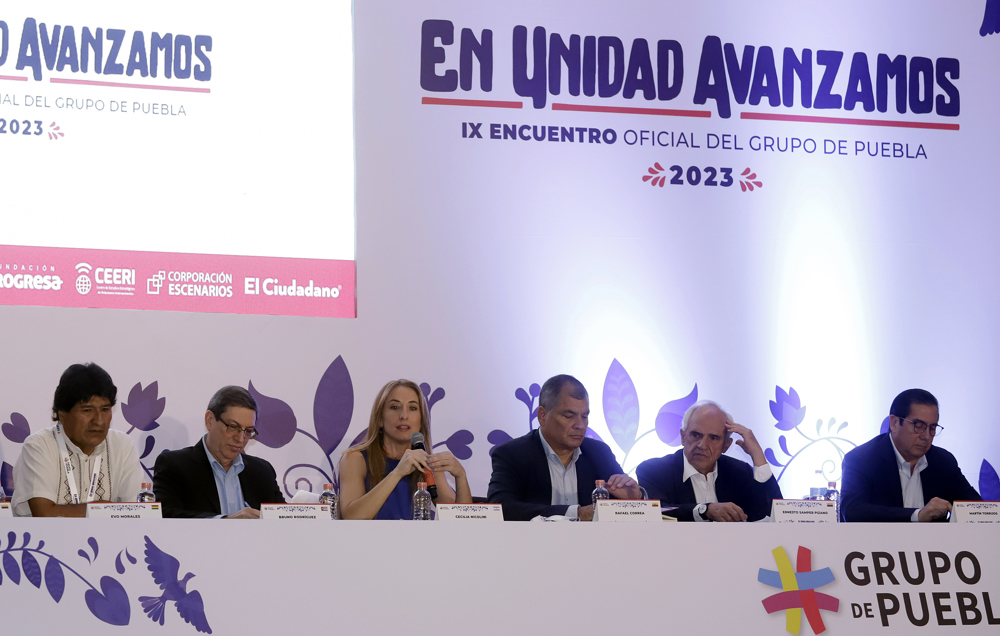Se inaugura encuentro del Grupo de Puebla en busca de conversar sobre desglobalización
