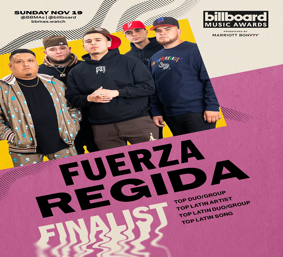 FUERZA REGIDA es Finalista en los Billboard Music Awards 2023