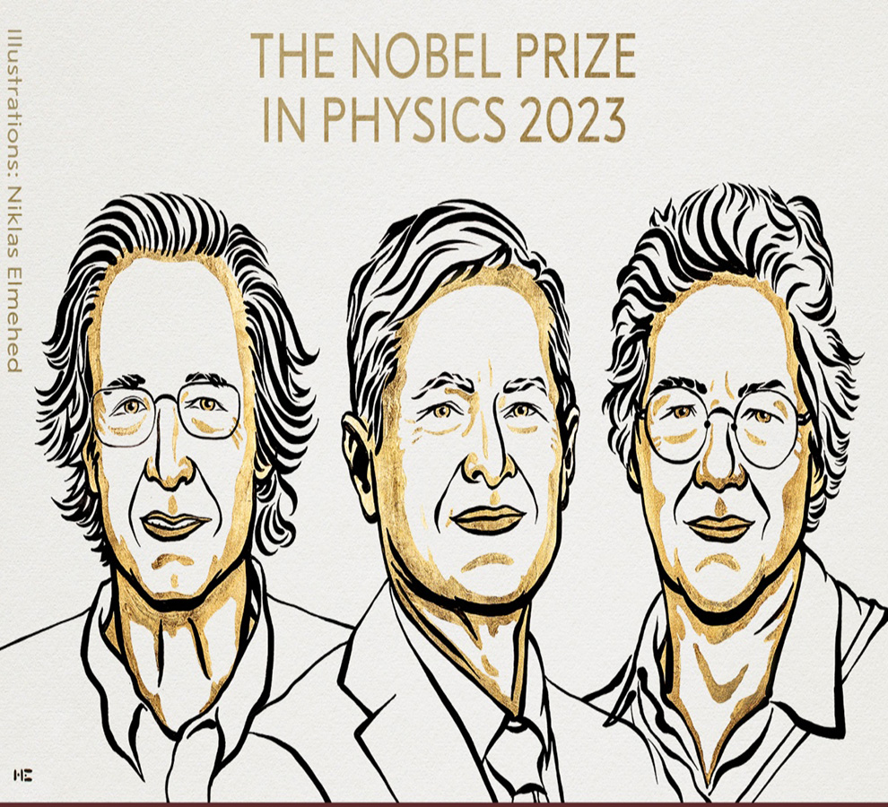 Nobel de Física 2023: Pulsos de luz que abren la puerta al mundo de los electrones