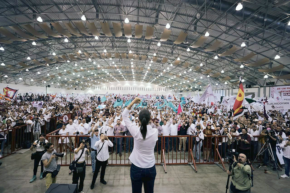 Sheinbaum lidera encuesta con 66% de intención del voto rumbo a las presidenciales de 2024
