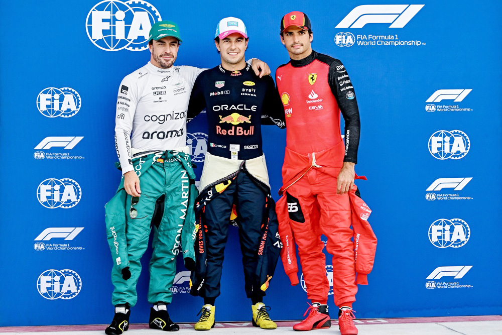 Sainz y Alonso, quinto y sexto tiempo en test de Abu Dabi; Checo, cuarto y O’Ward, segundo
