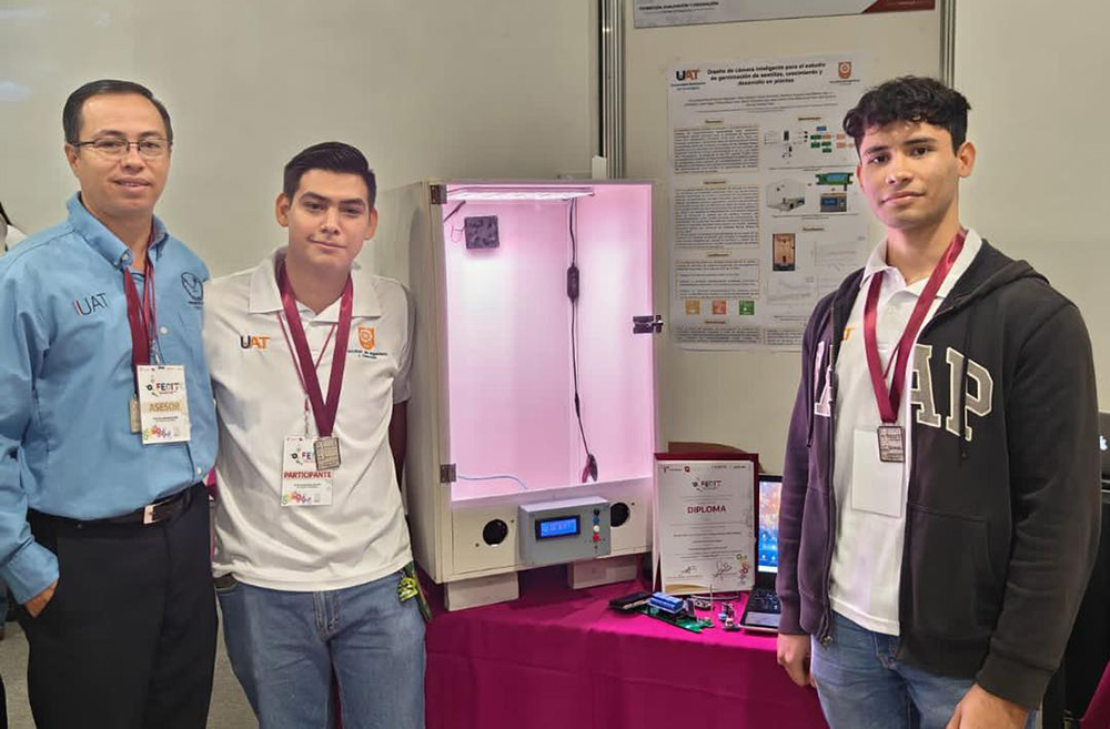 Diseñan en la UAT cámara que estudia la germinación de semillas y el desarrollo de plantas