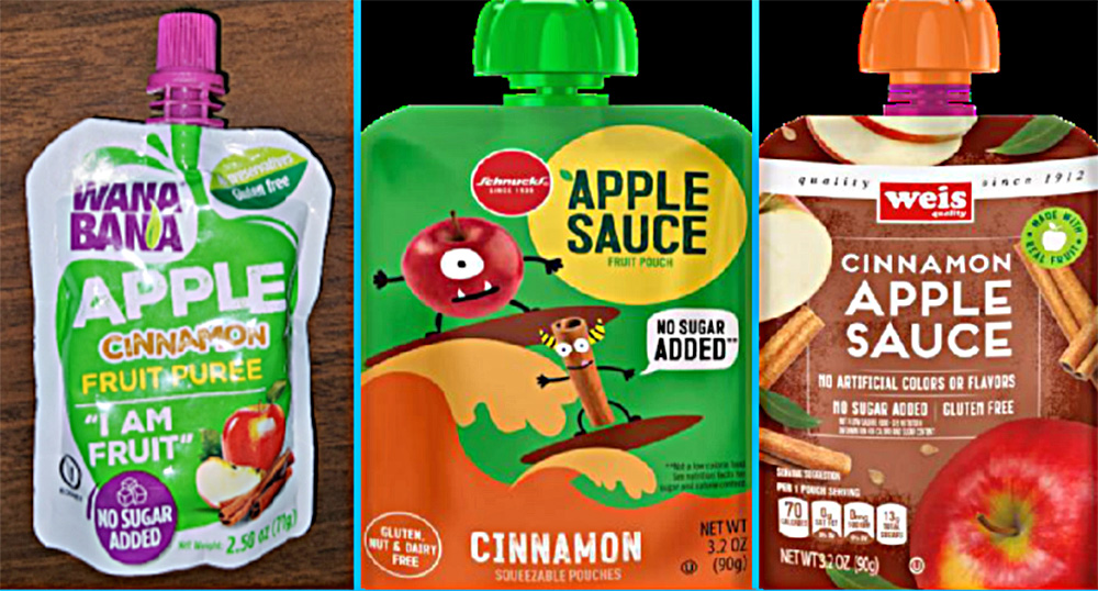 El departamento de salud alerta al público sobre la retirada del mercado de la compota de manzana con canela