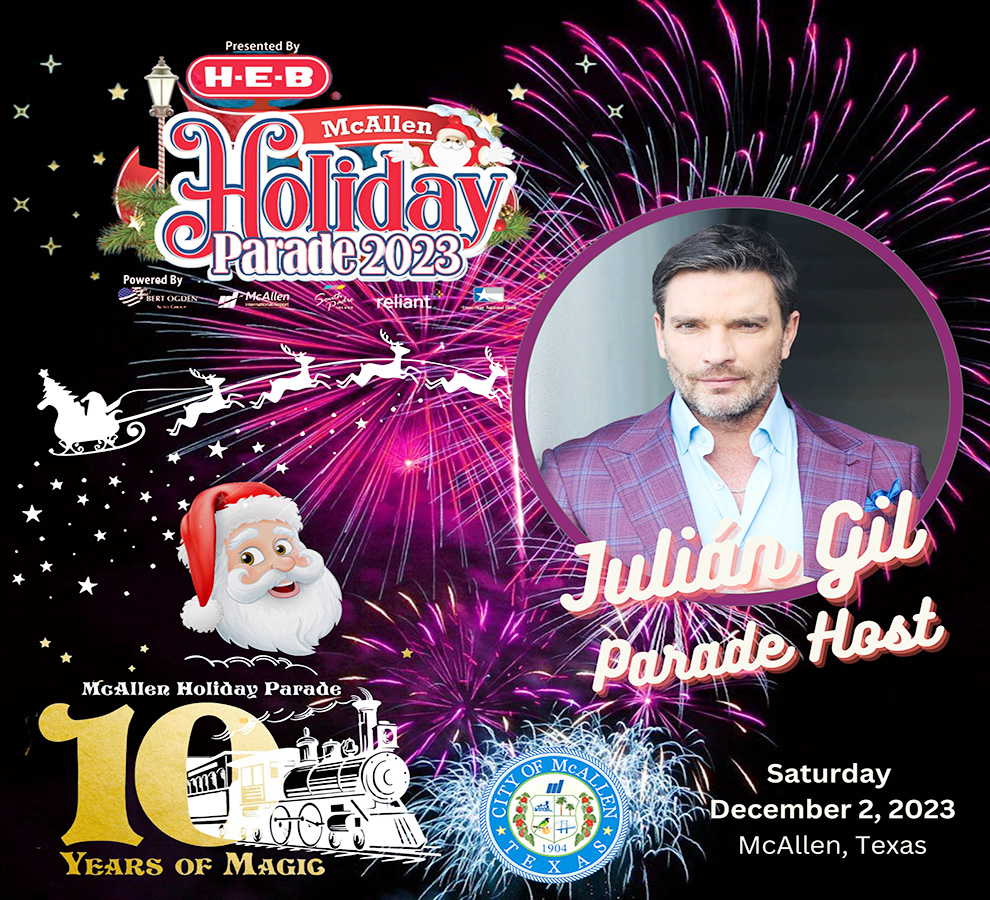 Julián Gil será el presentador del McAllen Holiday Parade 2023