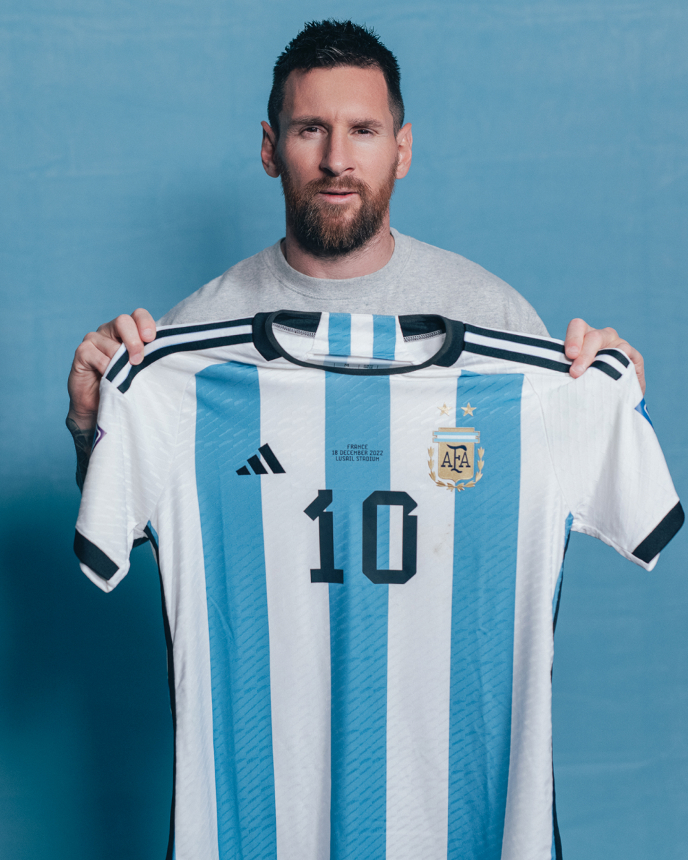 Las seis camisetas que Messi lució en Qatar 2022 salen a subasta, estimadas en 10 millones