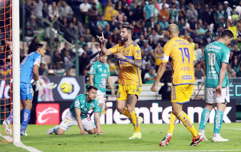 El francés Gignac le da triunfo a Tigres sobre León en México