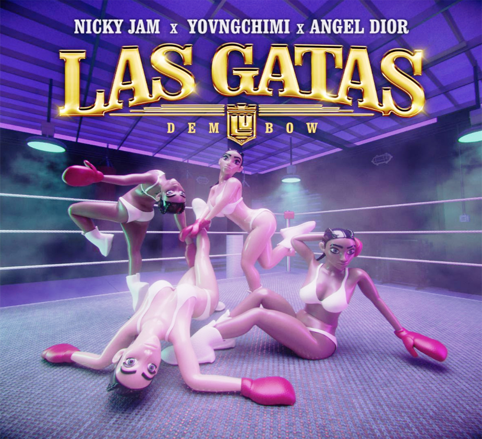 Nicky Jam, YOVNGCHIMI y Angel Dior deleitan a los fans con “Las Gatas”