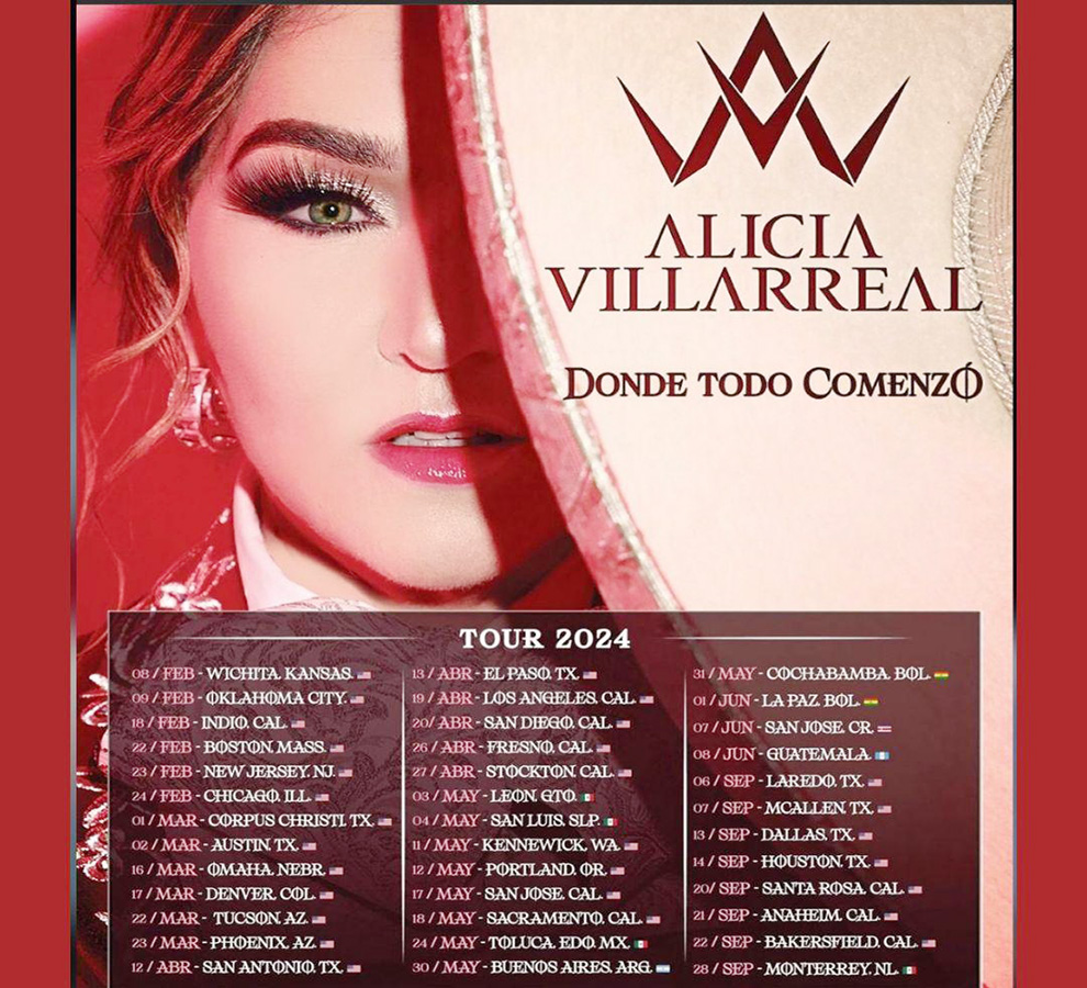 “Ojo por Ojo “de Alicia Villarreal permanece en el gusto del público y por 6ta semana encabeza la lista en los charts general y popular de la Radio en México