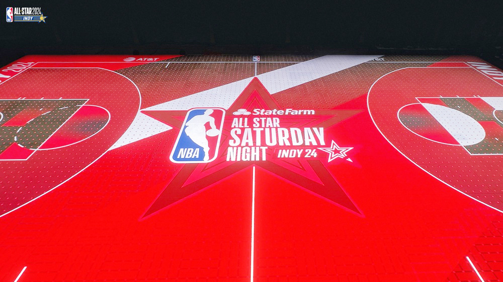 Los secretos de la futurista pista-pantalla del All-Star de la NBA