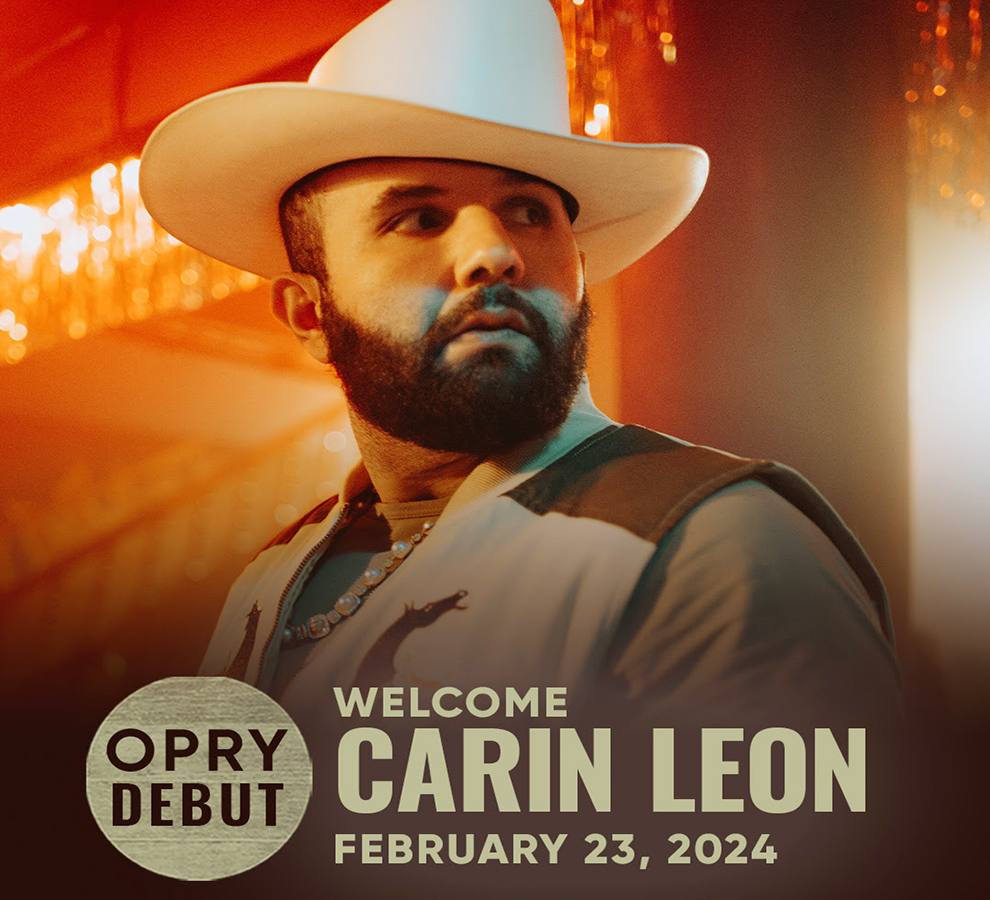 Carín León tendrá su debut estelar en el Grand Ole Opry