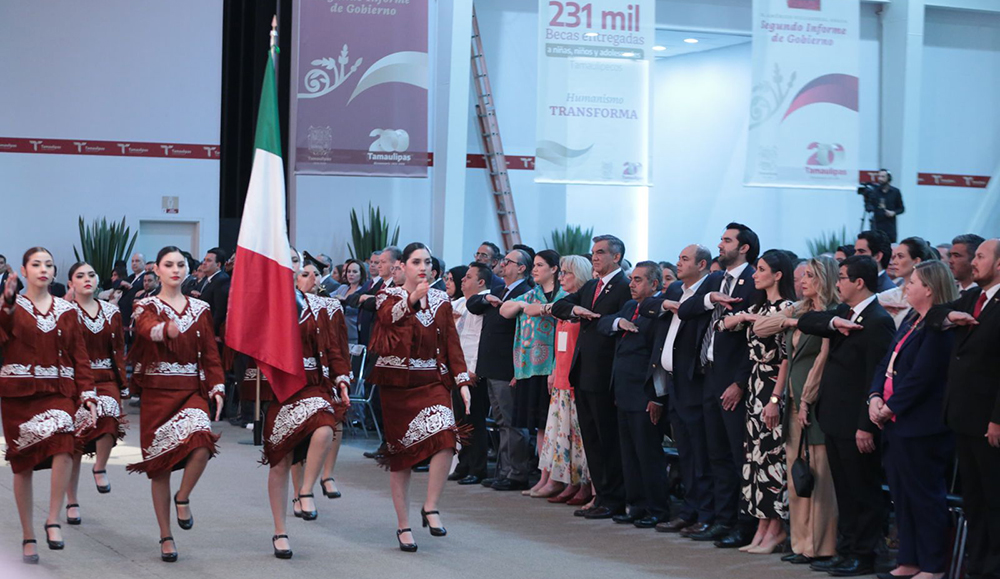 Rindió su segundo informe gobernador de Tamaulipas