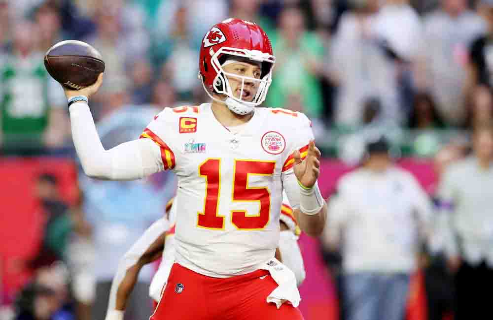 A 4 días del Super Bowl: Patrick Mahomes, sin techo