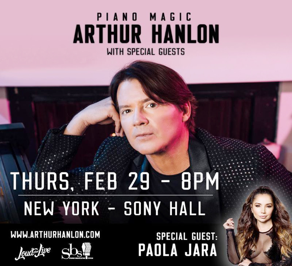 Arthur Hanlon invita a Paola Jara a concierto en el Sony Hall Nueva York 