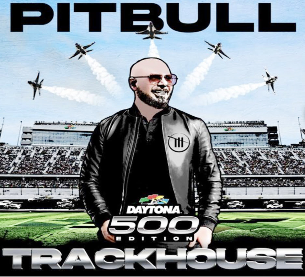 Pitbull lanza el EP “Trackhouse: Daytona 500 Edition” junto a Dolly Parton, Tim McGraw y más invitados