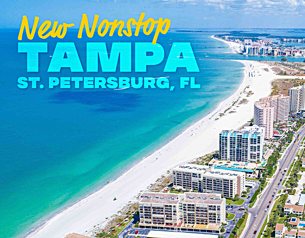 MFE anuncia servicio directo a Tampa/St. Petersburgo, Florida