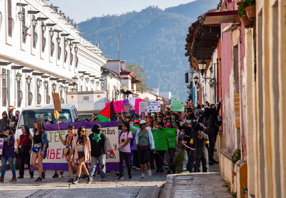 De norte a sur, mexicanas protestan por Día de la Mujer entre violencia y elecciones