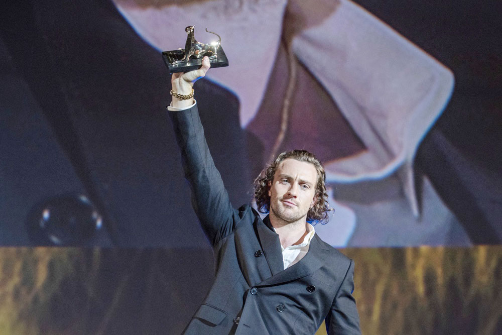 El actor británico Aaron Taylor-Johnson, candidato a ser el próximo James Bond