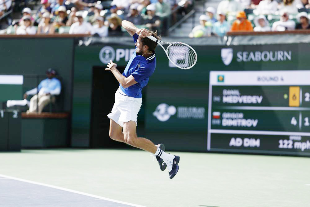 Medvedev supera a Dimitrov y vuelve a unos cuartos de final en Indian Wells