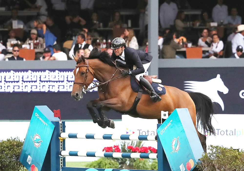 El jinete francés Delestre triunfa en el arranque del Global Champions Tour en México