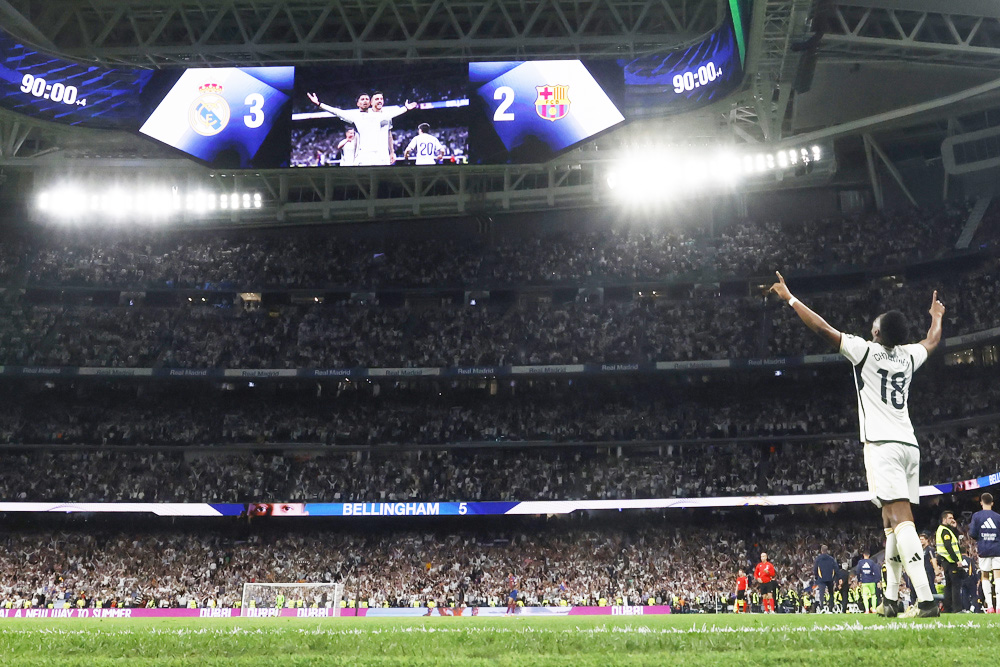 Así es el videomarcador infinito del Real Madrid