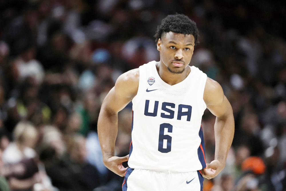 Bronny James se declara elegible para el draft pero deja la puerta abierta a la NCAA