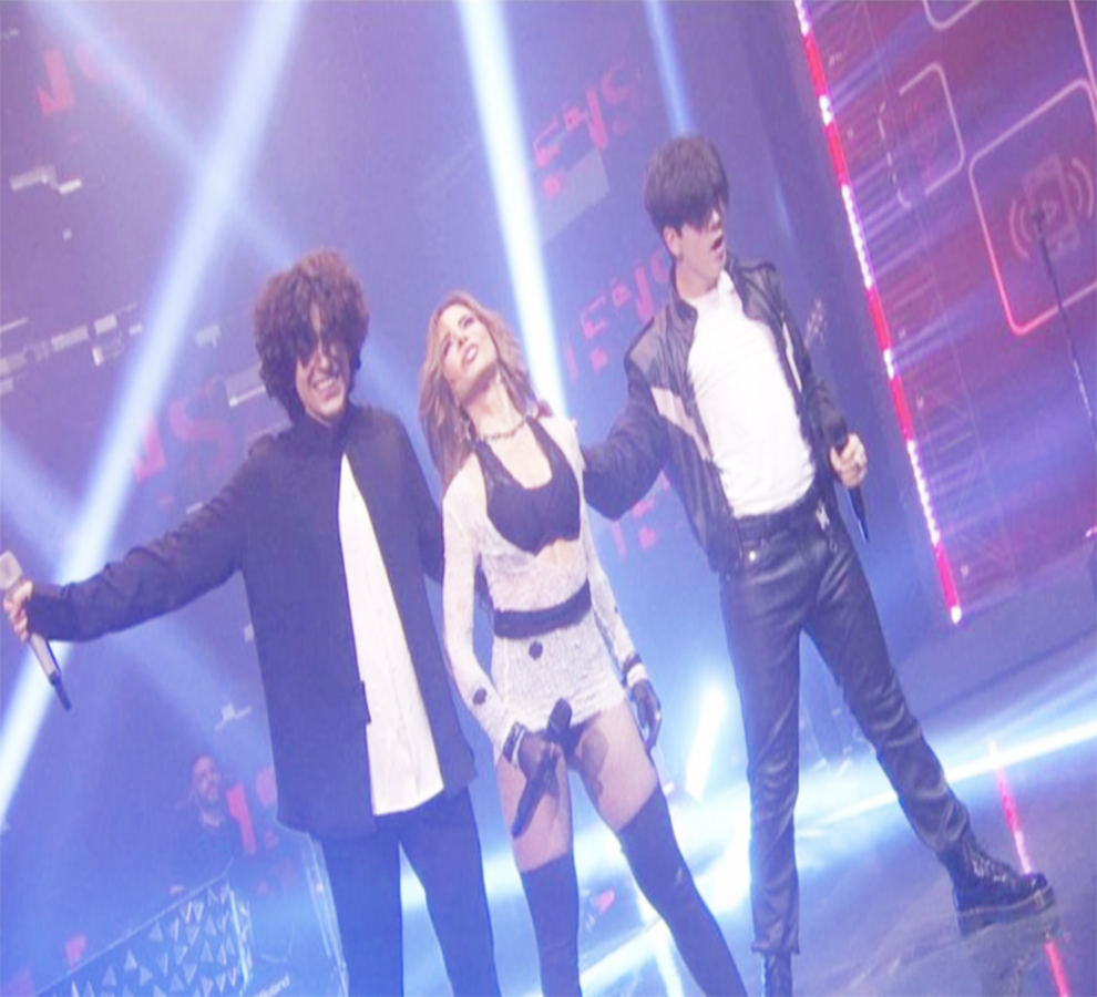 Gloria Trevi sorprendió al cantar con sus hijos en nuevo programa de Univisión “Juego de Voces”