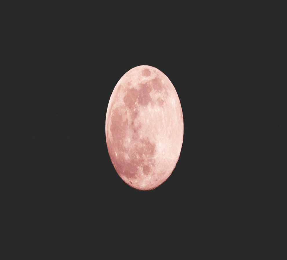 Luna rosa, un fenómeno que tiene lugar en abril