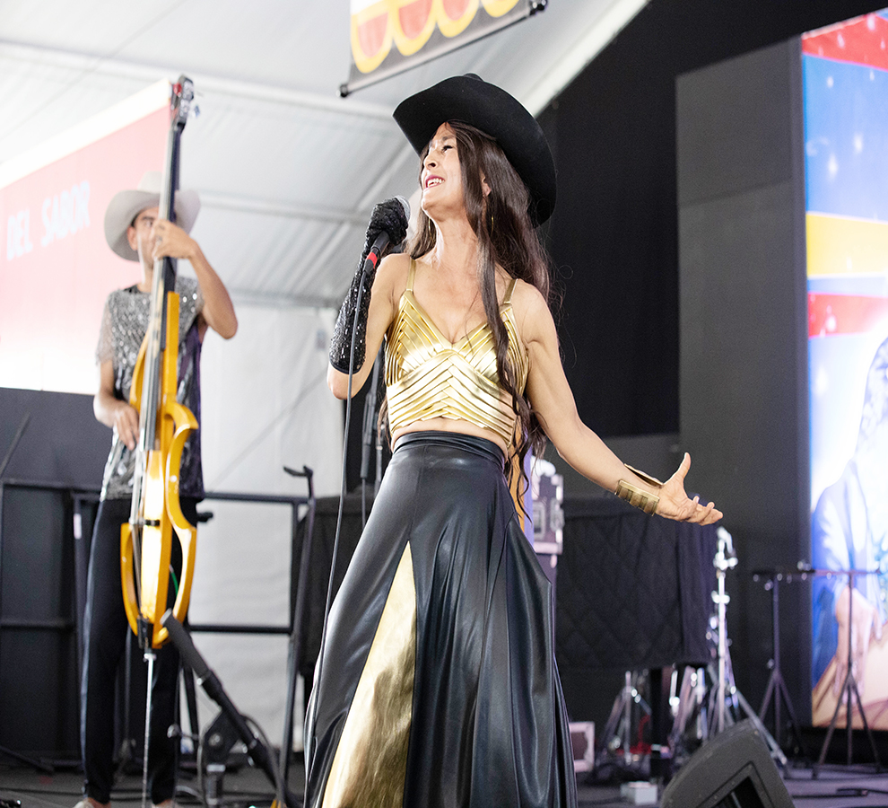 Batámbora: Afro-Cuban Fusion at its Finest Lights Up the Jazz Fest EXPEDIA Cultural Exchange Pavilion Tent.