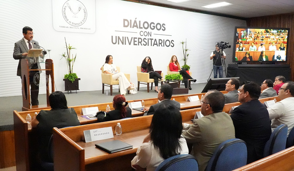 Inaugura rector de la UAT diálogos de universitarios con candidatas al Senado de la República