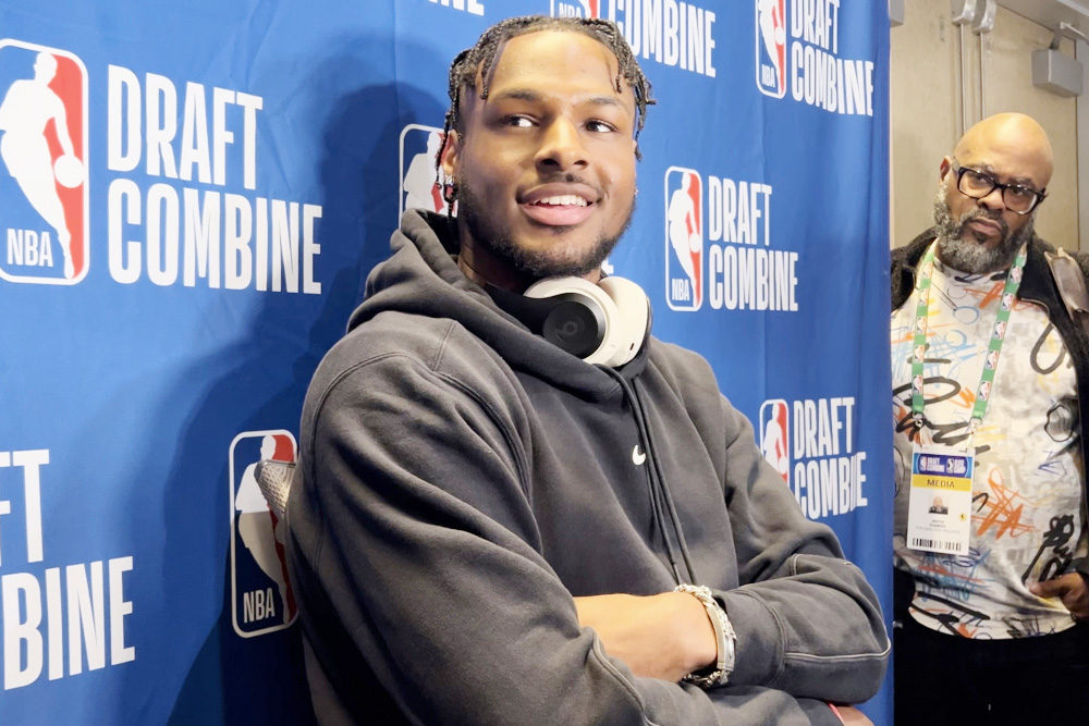 Bronny James: “Nunca he pensado en jugar con mi padre, sino en hacerme mi propio nombre”