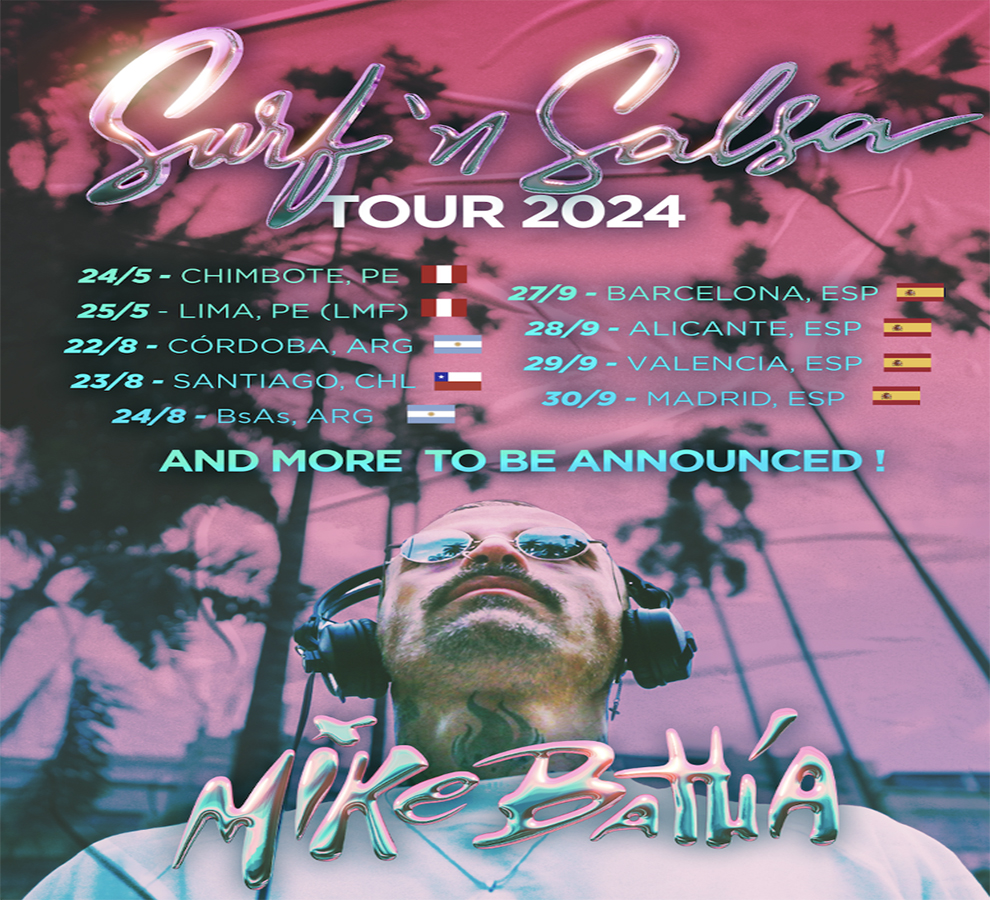 MIKE BAHÍA anuncia su esperado tour mundial “Surf’N Salsa”