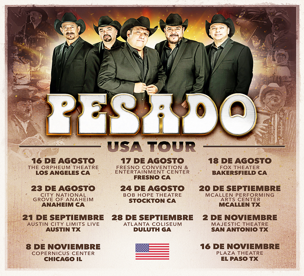 Grupo Pesado anuncia su Tour USA 2024