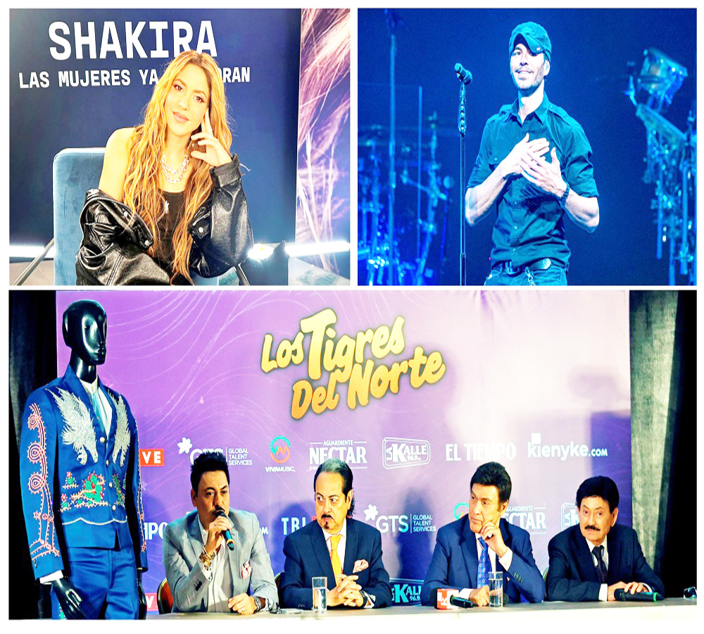 Shakira, Enrique Iglesias y Los Tigres del Norte encabezan el festival Bésame Mucho