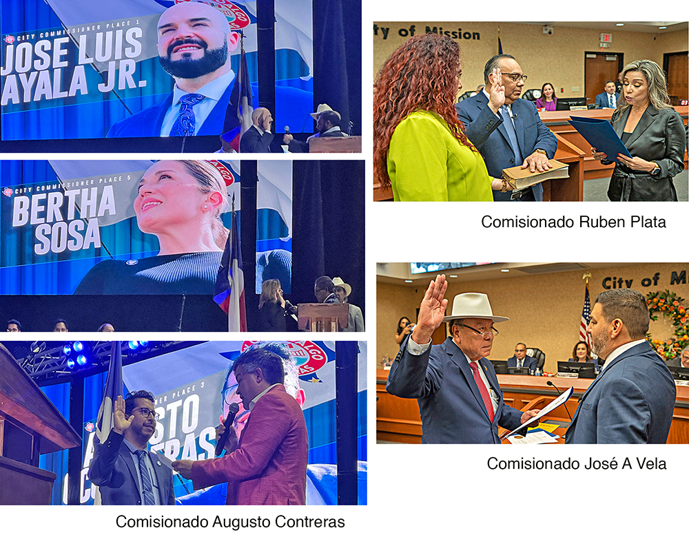 Toman posesión comisionados de Mission e Hidalgo