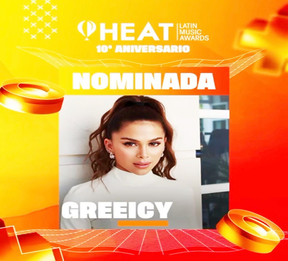 Greeicy arrasa en los Heat Latin Music Awards con tres nominaciones