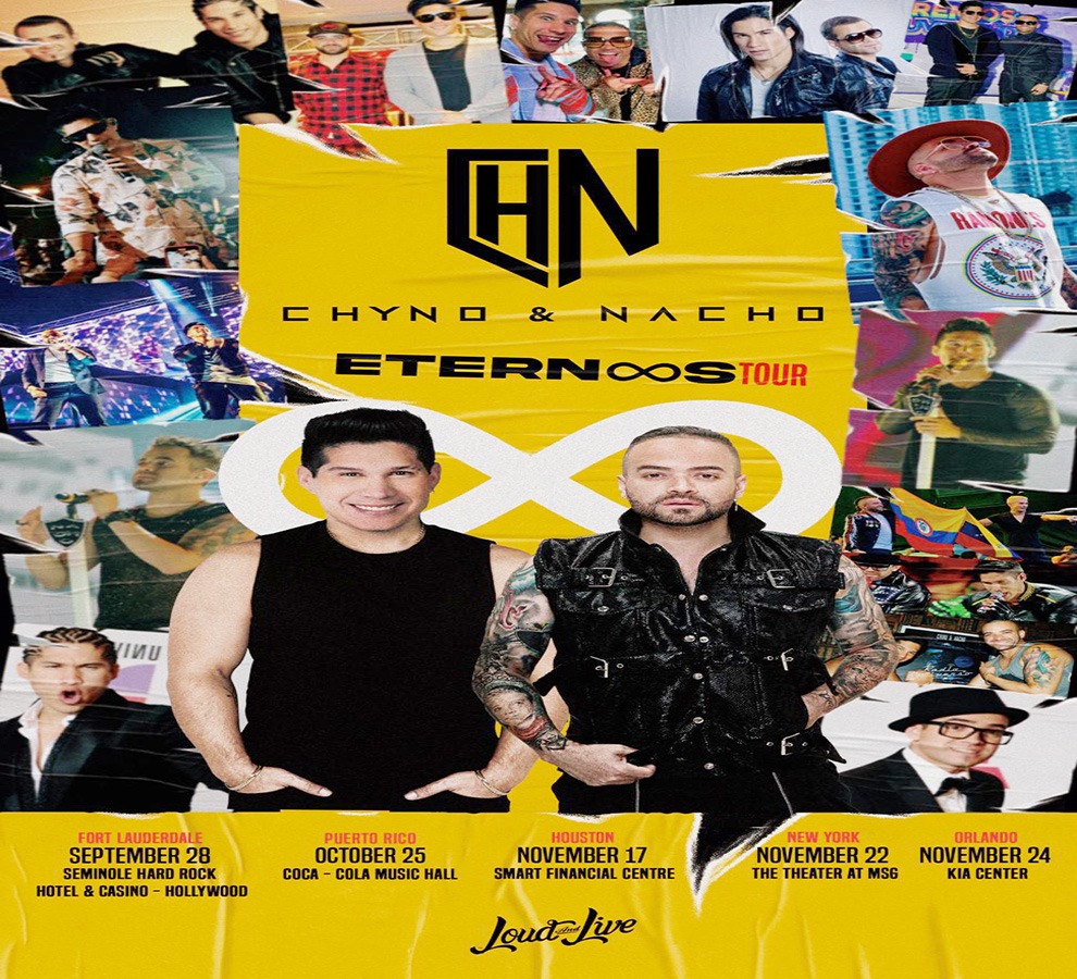 “Eternos Tour” llegará a ciudades como Hollywood y Orlando (Florida), San Juan (Puerto Rico), Houston (Texas) y Nueva York.