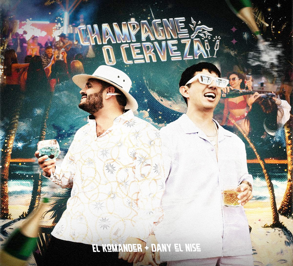 El Komander y Dany “El Nise” fusionan reggaetón y banda en “Champagne o cerveza”