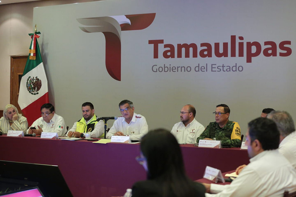 Tamaulipas se prepara ante posible llegada de tormenta tropical: Gobernador