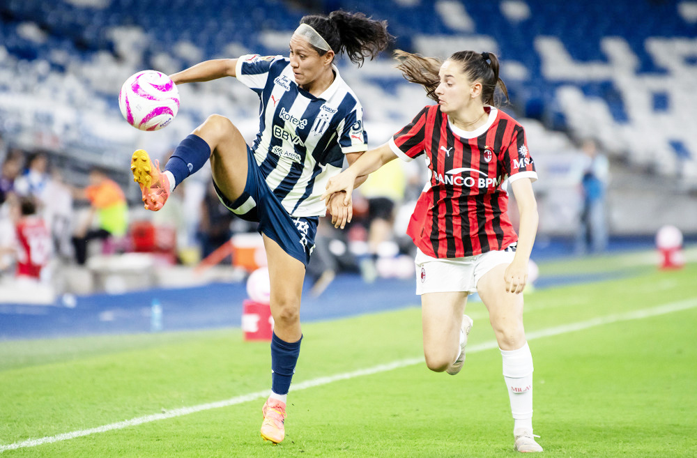 El AC Milán femenino golea por 0-4 al campeón Monterrey de México en partido amistoso