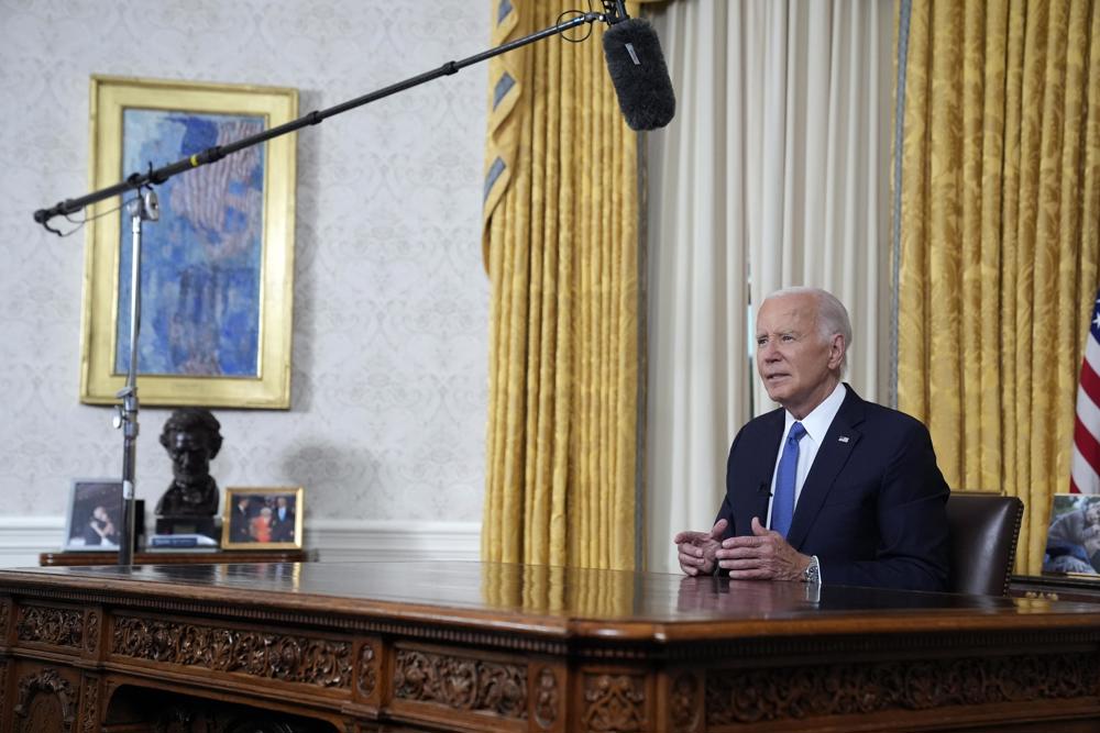 Biden se despide de los estadounidenses: es hora de “pasar el testigo” para salvar al país  BIDEN RENU