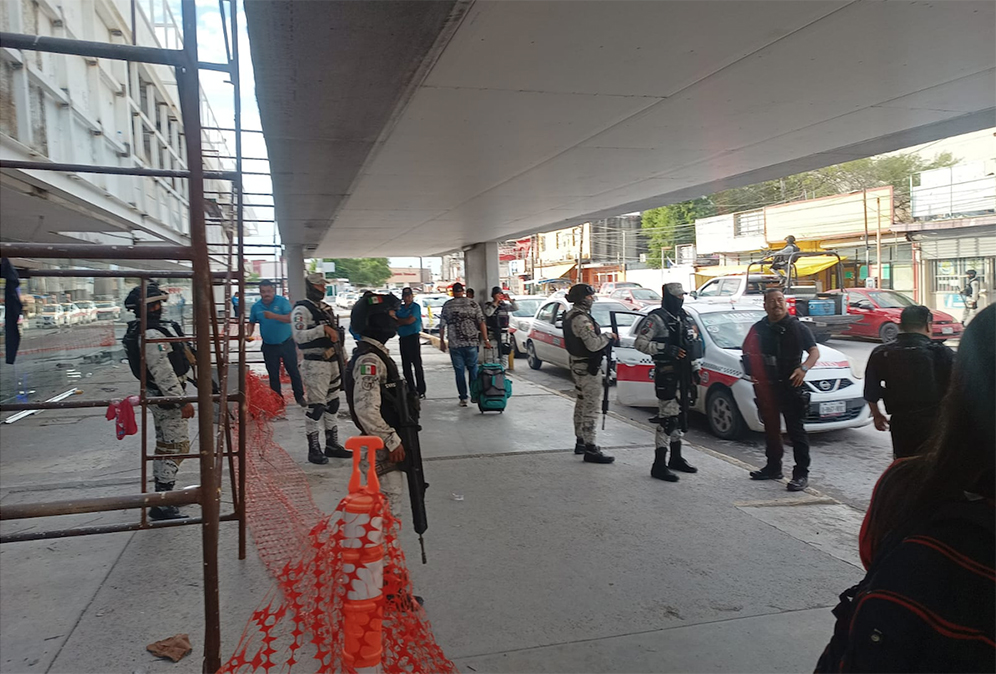Realizan vigilancia interinstitucional en Central de Autobuses de Reynosa