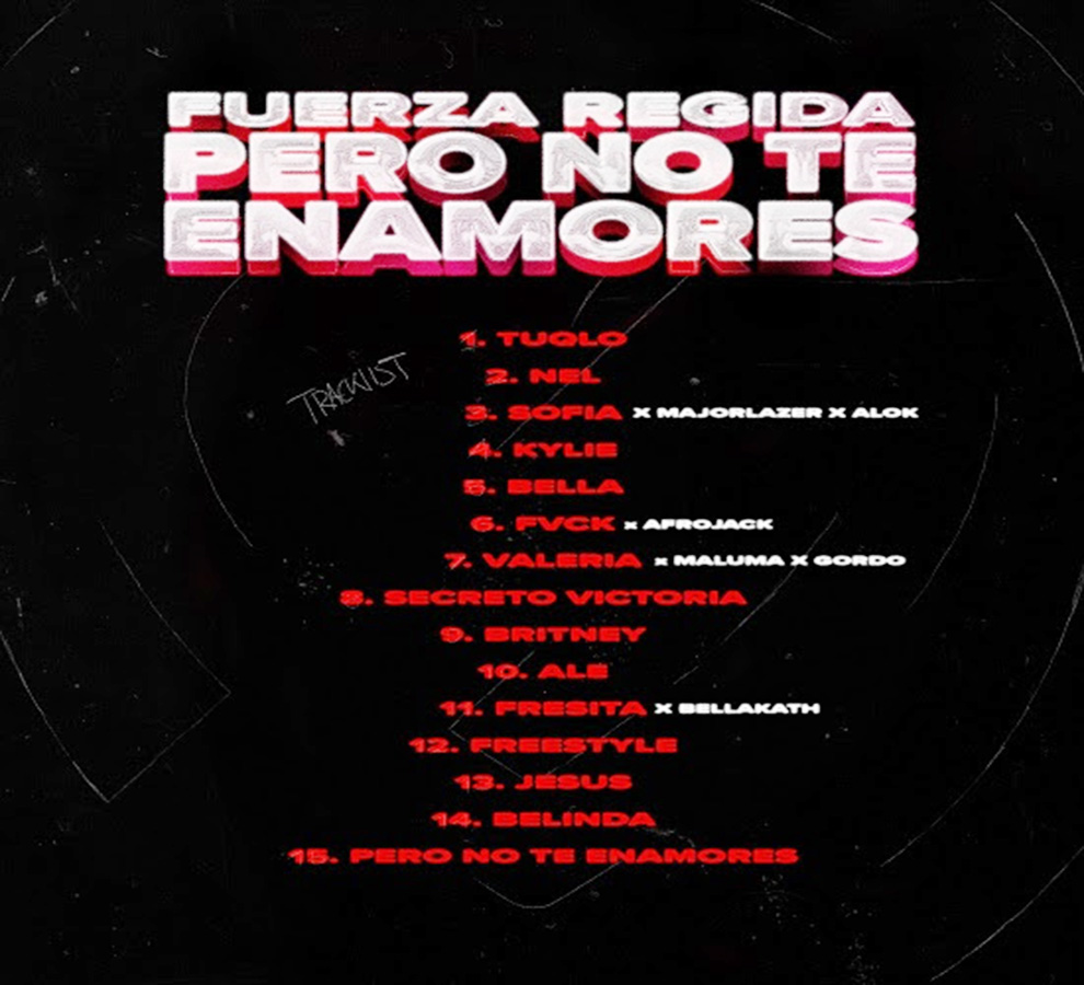 Fuerza Regida enciende la temperatura con “No te enamores”, su nuevo álbum