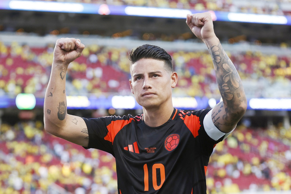 Tres colombianos en el equipo ideal y James el mejor jugador de los cuartos de final