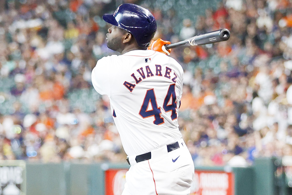 Yordan Álvarez entra en el selecto club de jugadores que batean la ‘escalera’ en la MLB