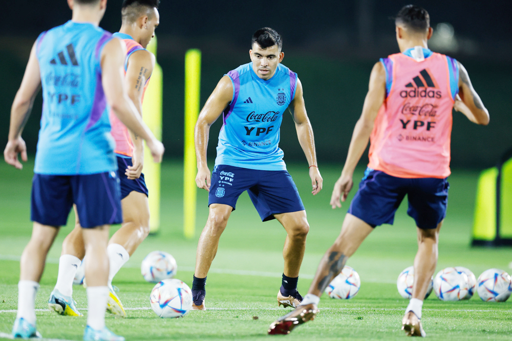 Argentina culmina su preparación para la semifinal, con Acuña al mismo ritmo que el resto