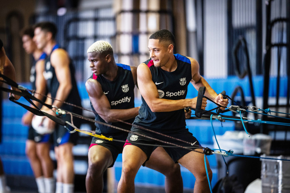 El Barcelona se entrena en Annapolis para preparar el clásico contra el Madrid