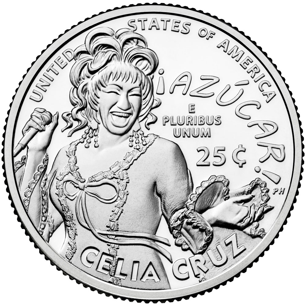Moneda en honor a Celia Cruz es puesta en circulación en Estados Unidos