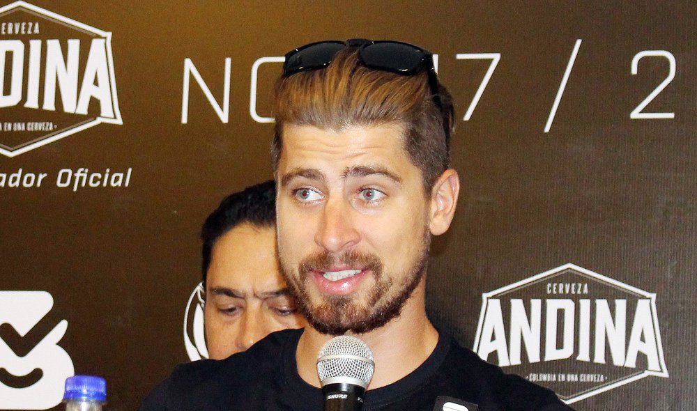 El campeón mundial de ciclismo Peter Sagan recibe las llaves de Cartagena de Indias