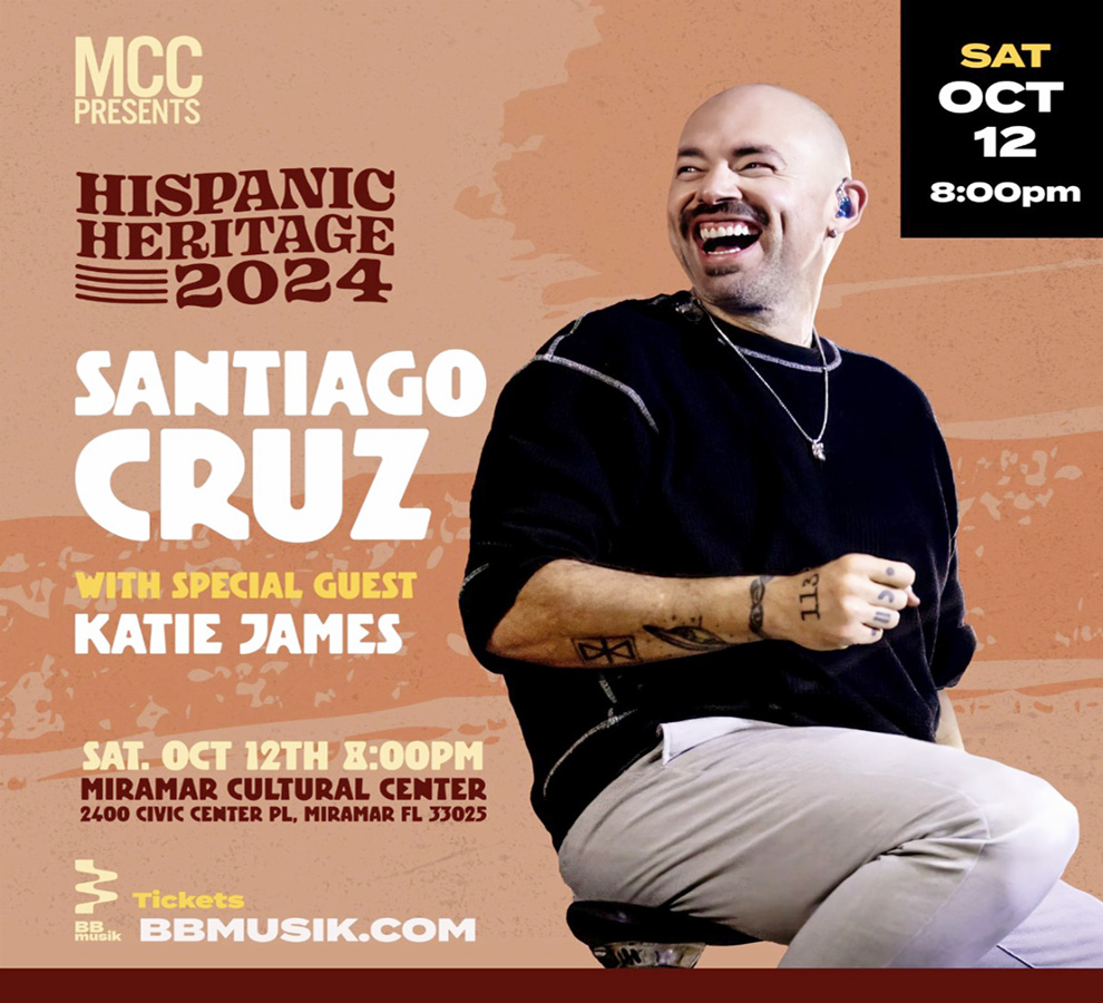 Santiago Cruz y Katie James celebrarán la herencia hispana en Miami